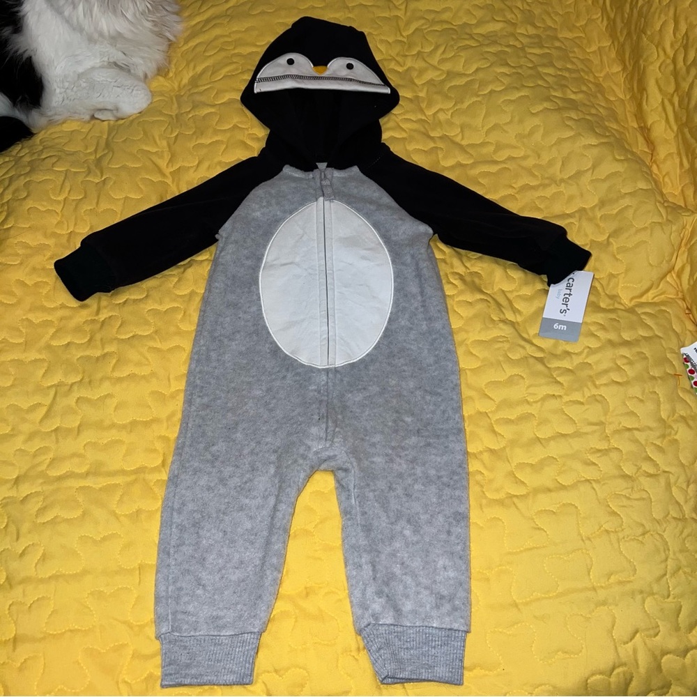 🌼 🎃 Carter’s Baby Boys Girls Size 6 months New NWT Penguin Halloween Costume